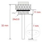 Indicador Temperatura Aceite JMP 24X3MM | Motos Camaral