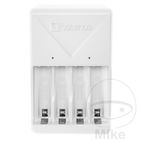 Cargador de Baterías Easy Plug con 4 Pilas AA 2100 mAh | Motos Camaral