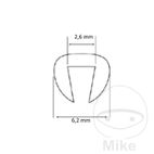 Protección Bordes Parabrisas Puig Transparente 5m | Motos Camaral