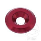 Arandela Lisa Fresada JMP Bolt M6 Aluminio Rojo | Motos Camaral