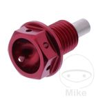 Tornillo Magnético Drenaje Aceite JMP M12X1.5 Rojo | Motos Camaral