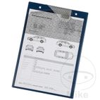 Portapapeles A4 Azul con Compartimento - Pack 10 uds | Motos Camaral