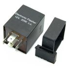 Intermitencia CC 12V 20W 4 Terminales con soporte de goma V PARTS - motoscamaralweb.com