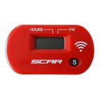 Cuenta horas inalambrico SCAR rojo SWHMR - motoscamaralweb.com