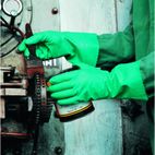 Guantes de Trabajo 381 Nitrilo Verde Talla 9 | Motos Camaral