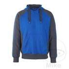 Sudadera MCT con Capucha Azul Aciano/Negro XL | Motos Camaral