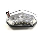 Piloto trasero + intermitentes integrados LED V Parts 12V2.3/4.2/1.1W 115x40mm - motoscamaralweb.com