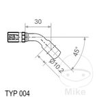 Banjo Vario TYP004 10mm 45 Inox | Motos Camaral