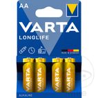 Pila Mignon AA Longlife 4 uds | Varta | Motos Camaral