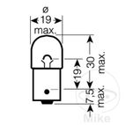 Bombilla 12V 5W BA15S Osram Ultra 2pz | JMP | Motos Camaral