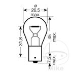 Bombilla 12V 21W BA15S Osram 2 Piezas JMP | Motos Camaral