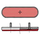 Catadióptrico ovalado trasero V PARTS - motoscamaralweb.com