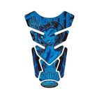 Protector de depósito Motografix DIABLESS 4 piezas. azul - motoscamaralweb.com