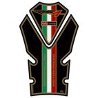 Protector de depósito Motografix APRILIA RS4 125 2 piezas negro - motoscamaralweb.com