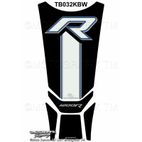 Protector de depósito Motografix BMW R1200R 5 piezas negro blanco azul - motoscamaralweb.com