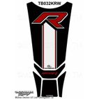 Protector de depósito Motografix BMW R1200R 5 piezas negro blanco rojo - motoscamaralweb.com