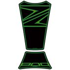 Protector de depósito Motografix Kawasaki Z800 2 piezas negro/verde - motoscamaralweb.com