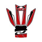 Protector de depósito Motografix YAMAHA YZF-R1 4 piezas blanco/Rojo - motoscamaralweb.com