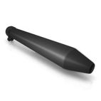 Silencioso Vintage universal negro Peashooter V PARTS - motoscamaralweb.com