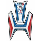 Protector de depósito Motografix R1200GS blanco/azul/rojo - motoscamaralweb.com