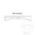Manillar Acero Negro 1 Pulgada Fehling MSP Crackbar | Motos Camaral