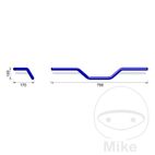 Manillar Aluminio 22 mm LSL Naked Bike A02 | Motos Camaral