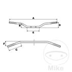 Manillar Acero Cromado 22 mm TRW Clásico | Motos Camaral