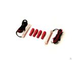 Kit de 2 tiras de intermitentes LED ámbar adhesivas 70mm - motoscamaralweb.com