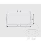 Casquillo Deslizamiento Muelle Kayaba 42X44X10 | Motos Camaral