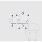 Tuerca Paso Presión Kayaba 5x10x4.25 | Motos Camaral