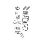 Recambio conjunto cerraduras SHAD SH33 / SH34 - motoscamaralweb.com