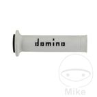 Puños Domino A010 Blanco/Negro 22/26mm | Motos Camaral