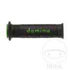 Puños Domino A250 Negro/Verde Abiertos | Motos Camaral