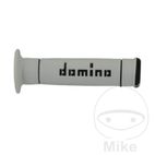 Puños Domino A240 Blanco/Negro 22/26mm | Motos Camaral