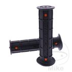 Puños ATV Negro y Naranja 22mm Cerrados | Motos Camaral