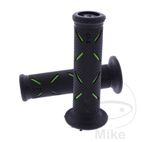 Puños 717 Negro/Verde 22/25mm Cerrados | Motos Camaral
