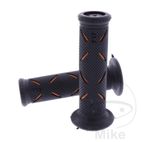 Puños 717 Negro/Naranja 22/25mm | Motos Camaral