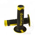 Puños Domino Negro/Amarillo Cerrados | Domino | Motos Camaral