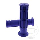 Puños ATV Azules Domino Cerrados 22mm | Motos Camaral