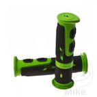 Puños ATV Negro/Verde 22mm Cerrados | Motos Camaral