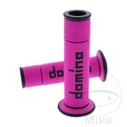 Puños A450 Negro/Rosa Domino 22/26mm | Motos Camaral