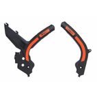 Protector de Chasis Bi-Material RACETECH Negro / Naranja - motoscamaralweb.com