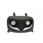 Faro auxiliar LED R8 BIHR negro mate - motoscamaralweb.com