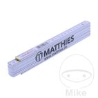 Metro Plegable Madera 2m Blanco | Matthies | Motos Camaral