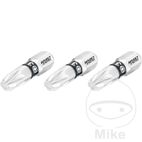 Puntas Cruz PZ3 1/4" 25 mm 3 pzas | Motos Camaral