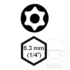 Punta Torx T40 con Agujero 25 mm 1/4" | Motos Camaral
