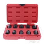 Juego Vasos Impacto 1/2 Hexagonal Corto 10 pza | JMP | Motos Camaral
