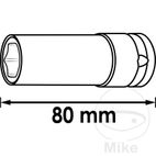 Vaso Impacto Hexa 1/2 20.5 mm Revestido | Motos Camaral