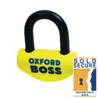Candado de disco OXFORD Big Boss - Ø16mm amarillo - motoscamaralweb.com