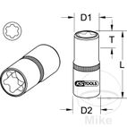 Vaso Torx E-Plus 1/2 Pulgadas EPL26 | Motos Camaral